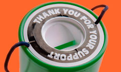 Fundraising tin